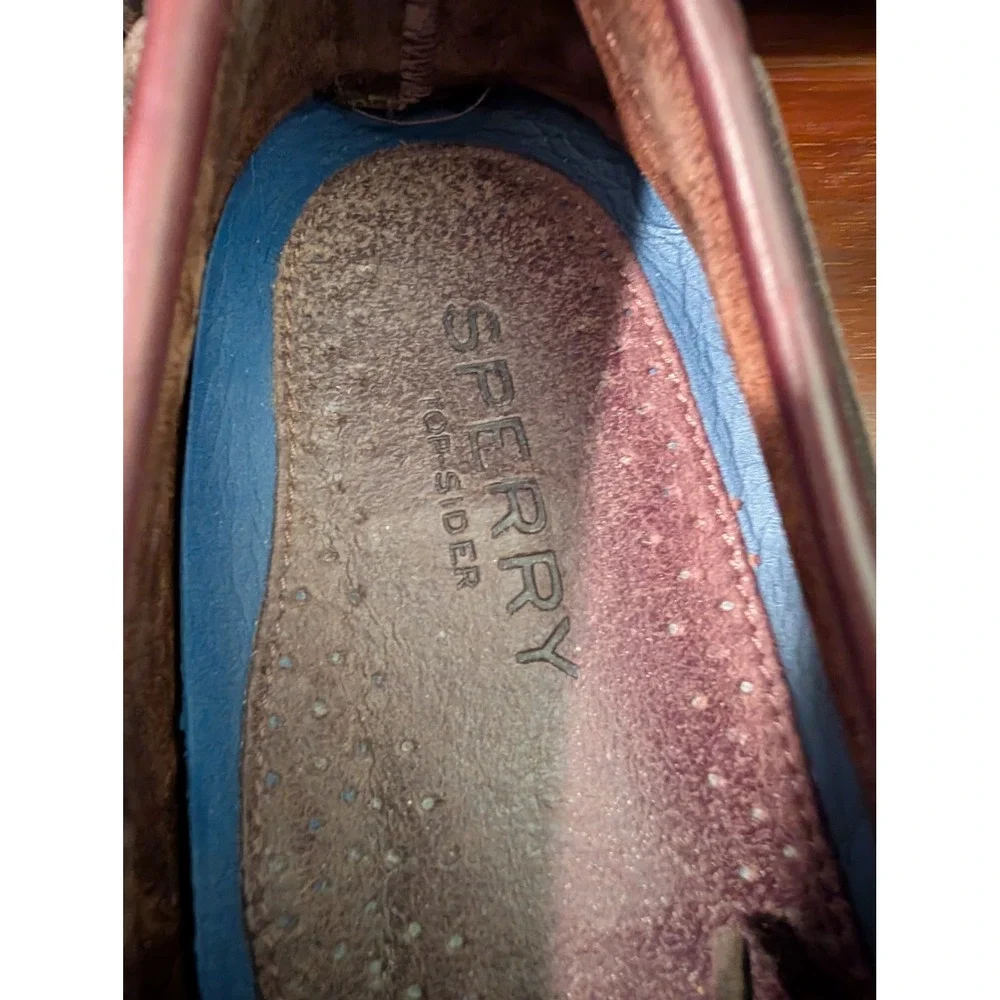 Sperry Top-Sider Mens 13M Authentic Original Brown Leather Boat Shoes